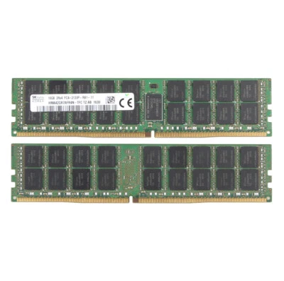 For SK Hynix 2pcs 16GB 2RX4 DDR4-2133-RB1-11 DDR4 REG-ECC DIMM Server Memory RAM - Image 1 of 4