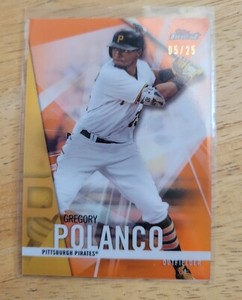 GREGORY POLANCO #ed 5/25 2017 TOPPS FINEST  ORANGE REFRACTOR 
