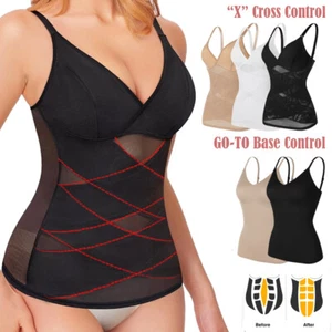Womens Body Shaper Shapewear Compression Camisoles Tummy Control Cami Tanks Tops - Picture 1 of 28