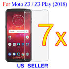 7x Clear Screen Protector Guard Cover Film For Motorola Moto Z3 Play / Z3 2018 