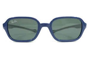 Ray-Ban Kids Sunglasses RJ9074S 7096/71 Blue Gray Frames with Green Lenses 41 mm - Picture 1 of 14