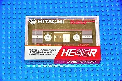 CINTA DE CASETE EN BLANCO HITACHI HE46R 1985 JAPÓN TIPO I (1) (SELLADA) Foto 1 de 3