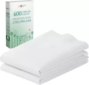 CALIFORNIA DESIGN DEN Luxuriously Soft Hotel Quality 600 Thread Count, 100% Cott - Picture 1 of 9