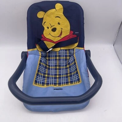 Vintage Disney WINNIE THE POOH Baby Doll Car Seat Play BY HAUCK 90’s - Image 1 of 4