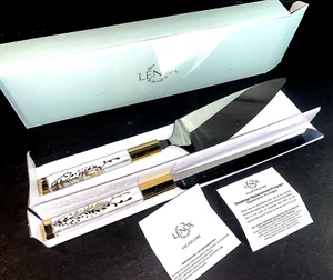 Lenox Opal Innocence Flourish - 2-teiliges Kuchenmesser/Servierset in Box gebraucht - Bild 1 von 13