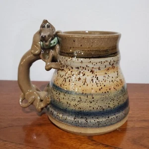Dog Mug ~ VTG Potters Field ‘87 Oak Creek Wisconsin Stoneware - Picture 1 of 12
