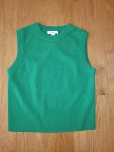 Vince Wool Cashmere Blend Sleaveless Sweater Vest Green Women’s Size XS - Picture 1 of 10