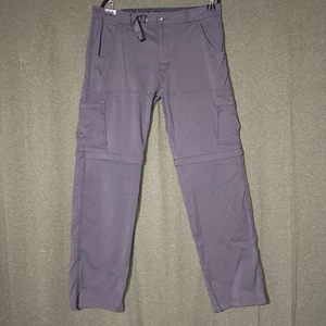 prAna Pants Mens 36x34 Stretch Cargo Hiking Nylon Zip Off Convertible Outdoor - Picture 1 of 10
