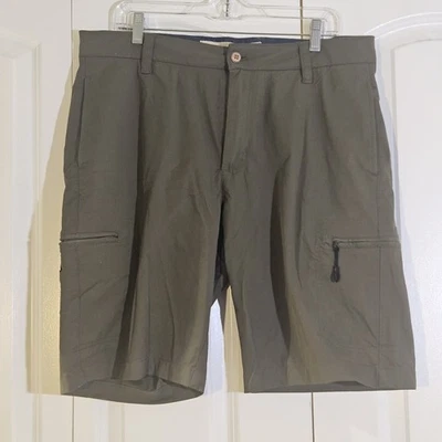 Pantalones Cortos Tailor Vintage Para Hombre Talla 34 Luxe Performance Chino Verde Oliva Exterior Foto 1 de 4