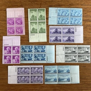 36 US stamps~1940-1948~Iwo Jima Marines~Augustus St Gaudens~Navy~MNH~plate block - Picture 1 of 10