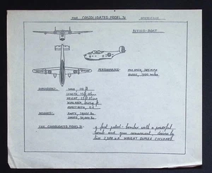 Original WWII Aircraft Recognition Drawing – Consolidated Model 31 PB2Y Coronado - Picture 1 of 3