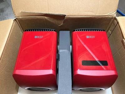 Динамики с усилителем KEF LS50 Wireless II HiFi - пара - малиновый красный (царапины) - Изображение 1 из 4