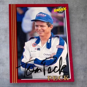 Tom Peck #74 1992 RED MAXX VINTAGE NASCAR autographed card V1 - Picture 1 of 1