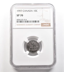 1997 Canada 10 Cents SP70 NGC *5290 - Picture 1 of 3