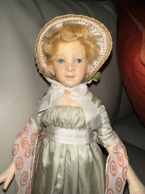 Muñeca de tela de fieltro R John Wright 'Rebecca' - 11"" LE 250 Foto 1 de 4