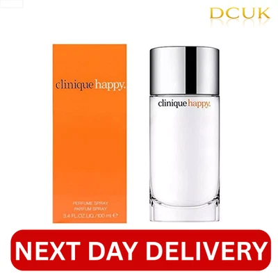 CLINIQUE HAPPY EAU DE PARFUM EDP 100ML SPRAY - WOMEN'S FOR HER BRAND NEW SEALED - Image 1 of 4