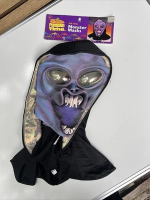 Vintage ‘Radiator’ Alien Predator Mask Soft Latex Fangs Hoody Scary Pumpkin Time - Image 1 of 4