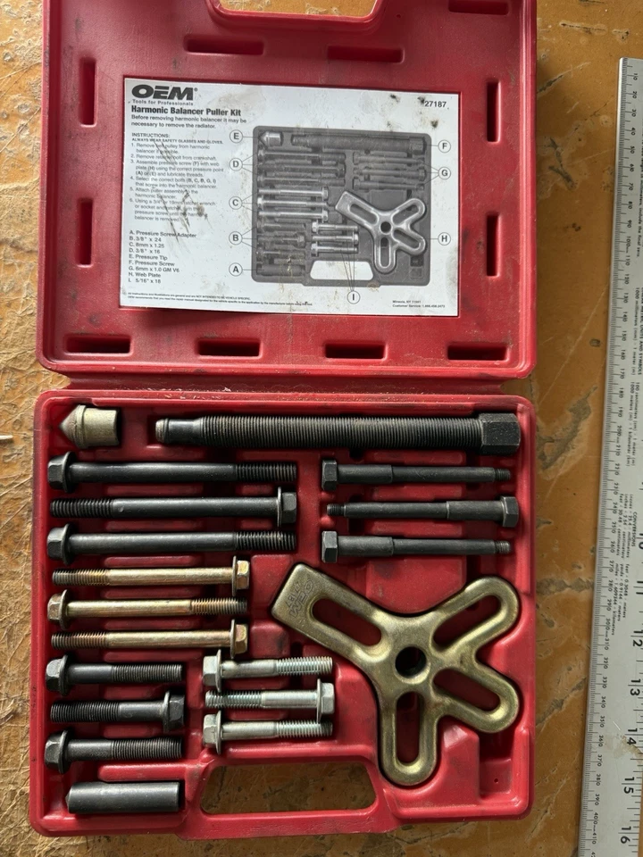 Kit Extractor Equilibrador Armónico OEMTOOLS 27187 - Juego Completo con Estuche Foto 1 de 4