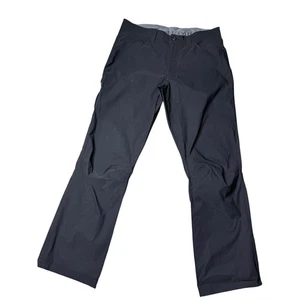 Eddie Bauer Mens Tech Pants 34x30 Black Nylon Spandex Athletic Casual - Picture 1 of 10