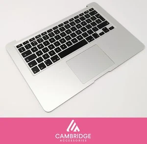 MacBook Air 13" A1466 2013 2017 Palmrest Trackpad UK Keyboard Silver - Picture 1 of 28