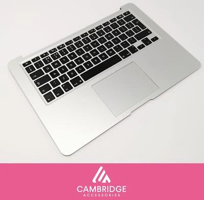 MacBook Air 13" A1466 2013 2017 Palmrest Trackpad UK Keyboard Silver - Image 1 of 4
