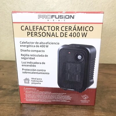 PROFUSION HEAT CERAMIC ENERGY EFFICIENT 400WATT HEATER OVERHEAT PROTECTION - Image 1 of 2