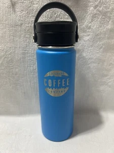 Hydro Flask-Bright Blue”COLORADO COFFEE COMPANY”Logo/AD-20 Oz.Coffee/WaterBottle - Picture 1 of 15