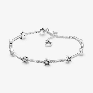 Pulsera PANDORA 925 Plata Brillante Estrellas Celestiales - Imagen 1 de 10