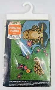Vintage Aunt Lydia’s Froggy & Turtle Punch Rug Pattern #105 Made In USA - Picture 1 of 5