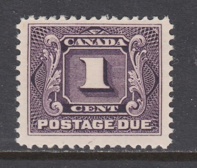 Canada Sc J1c MNH. 1928 1c reddish violet Postage Due, fresh, bright, F-VF. - Image 1 of 2
