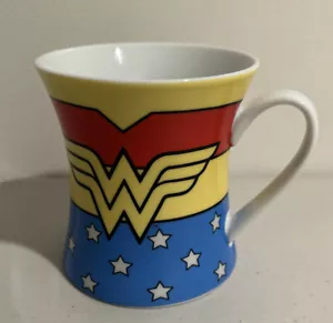 Wonder Women Six Flags Hour Glass Shape Porcelain Coffee Cup Mug CO1 - Picture 1 of 6