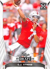 2023 Leaf Draft Football Trading Cards (Base or Autographs) Pick From List 1-H