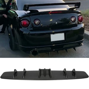 Spoiler difusor difusor de parachoques trasero brillo para Chevy Cobalt Camaro SS RS 7 aletas - Imagen 1 de 8