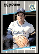 1989 Fleer Ted Higuera Milwaukee Brewers #188