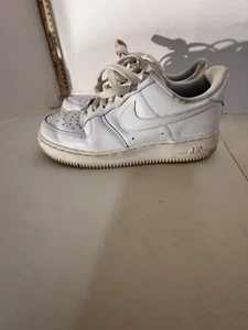 Nike Air Force 1 Low '07 White Sneaker Casual Shoes Womens Size 8 Condition 8/10 - Picture 1 of 6