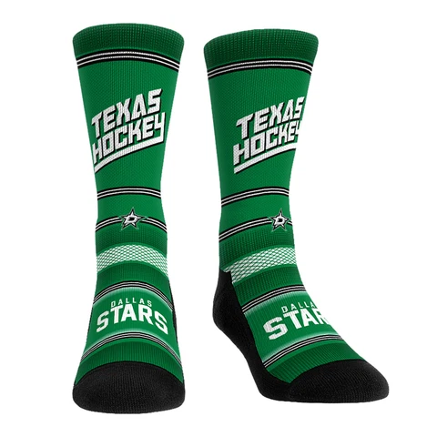 Unisex Rock Em Socks Dallas Stars Team Slogan Crew Socks Cover