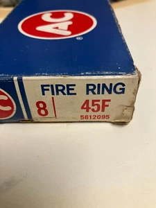 45F AC Fire Ring Green Stripe Spark Plug w/gasket 8 pcs NOS OEM #5612095 - Picture 1 of 10