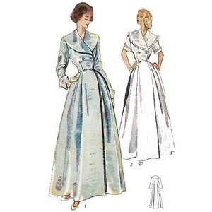 50s Pattern, 'Biddy' House Dress, Housecoat, Dressing Gown - Multi-sizes - Picture 1 of 1