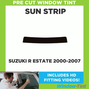 Pre Cut Tinted Sunstrip - For Suzuki R Estate 2000-2007 - 5% Limo Internal - Picture 1 of 5