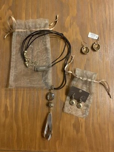CHICO'S NECKLACE AND EARRINGS Set of 3 All New with Tags - Picture 1 of 12