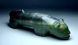 Large Native Zuni Carved Stone Fetish Mountain Lion By Anderson Weahkee (d) 4.1” - Picture 1 of 10