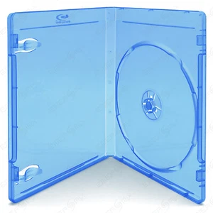 50 Blu-Ray 1 fach Hüllen Leerehüllen single Case mit Logo für 1 Disc 50 Stück  - Afbeelding 1 van 2