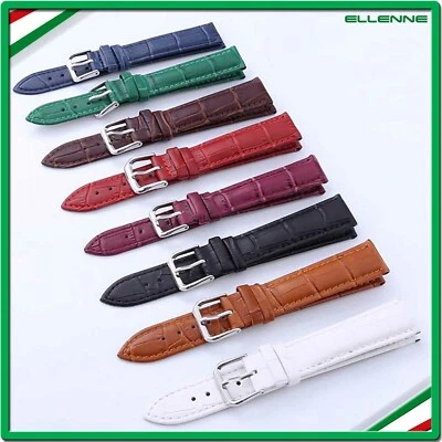 ✅CINTURINO OROLOGIO VERA PELLE UNIVERSALE DONNA UOMO 12 14 16 18 20 22 24MM✅
