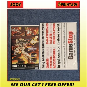 Robotech Battlecry 2003 anuncio impreso de juego y bolsa GameStop - ¡Más en nuestra tienda! - Imagen 1 de 3