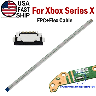 ( FPC + Flex Cable ) on Power Eject Button LED Board For Microsoft Xbox Series X - Image 1 of 4