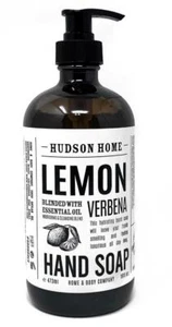 Hudson Home Lemon Verbena Hand Soap.  16 fl.oz. Glass Bottle. - Picture 1 of 2