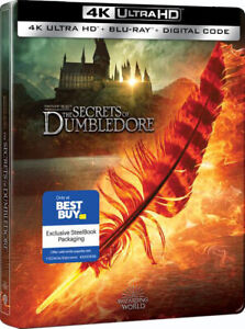 Fantastic Beasts: The Secrets of Dumbledore - Steelbook [4K UHD + Blu-ray] New!