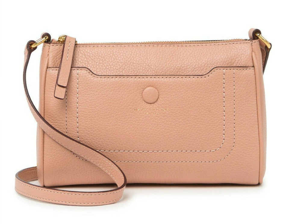 Marc Jacobs Empire City Leather Crossbody Bag Ballet Pink