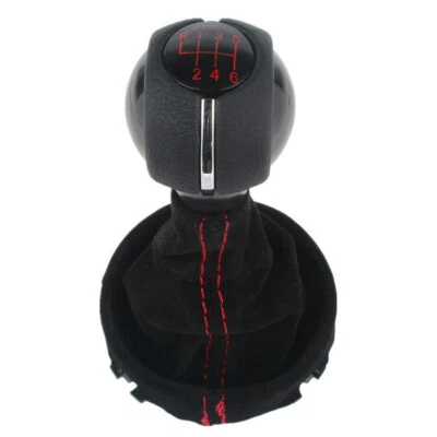 Manual 6 Speed Gear Shift Knob Boot Red Line For Mini Cooper R56 R57 R58 Coupe Foto 1 de 4