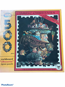VTG 1993 James Christensen Corkboard  die-cut 500 pc puzzle RESPONSIBLE MAN 1004